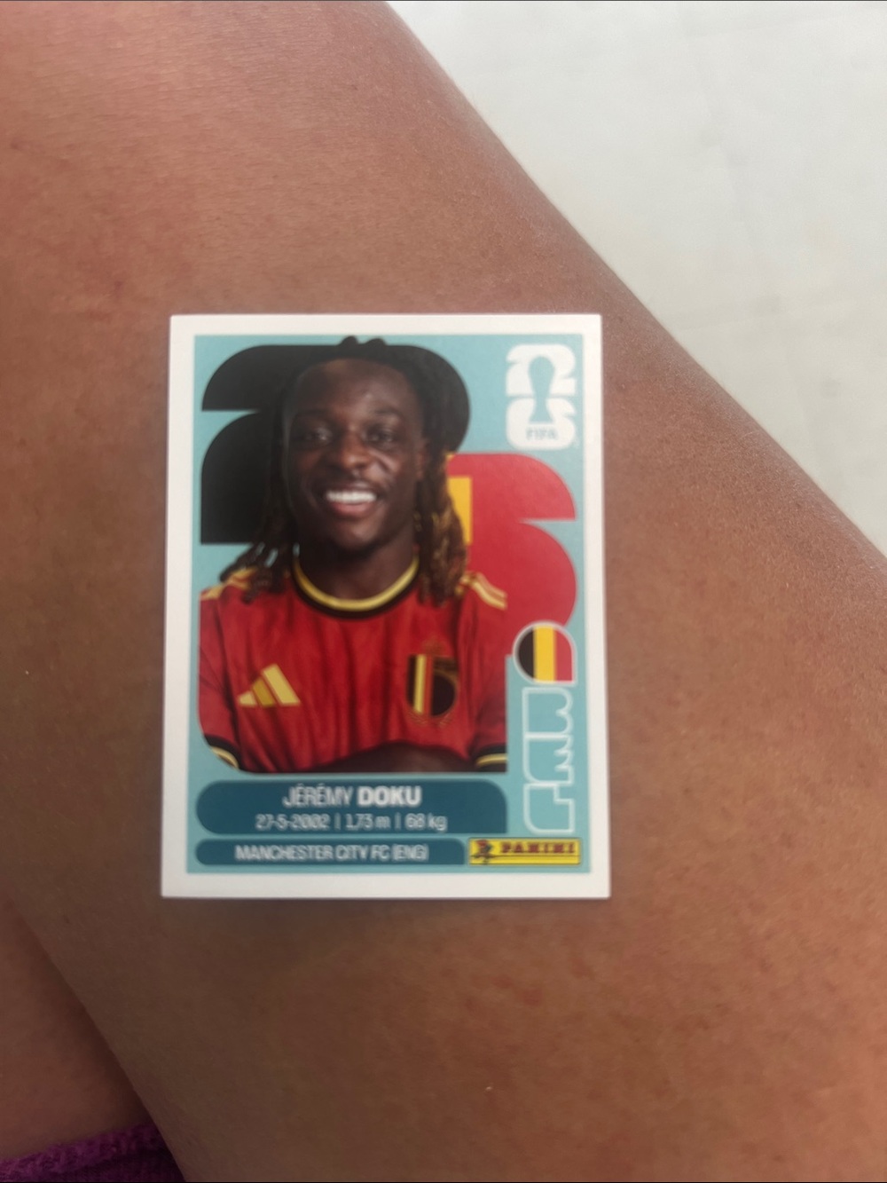 Panini World Cup Sticker -  Jeremy Doku